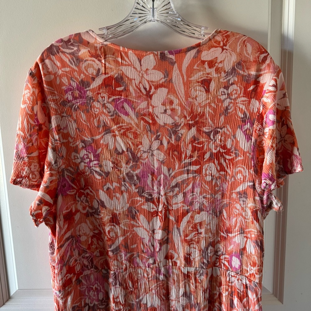 Torrid Crinkle Gauze Lace Up Dress - Picture 6 of 14